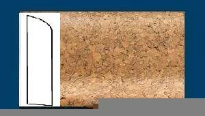 Плинтус пробковый ArtCorkDesing С 106 (Колер 8) 10х60х910 мм в Иркутске