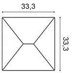 Декоративная панель Orac W106 (33.3x33.3x2.9 см) в Иркутске