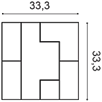 Декоративная панель Orac W103 (33.3x33.3x2.5 см) в Иркутске