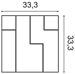 Декоративная панель Orac W102 (33.3x33.3x2.5 см) в Иркутске