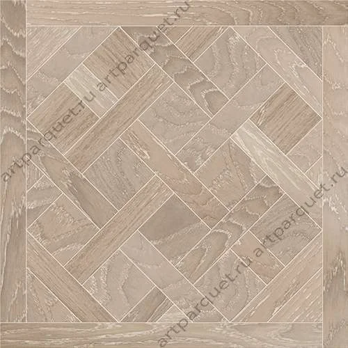 Модульный паркет Кочанелли Версаль Дуб Светлый 600*600*15 мм фаска в Иркутске