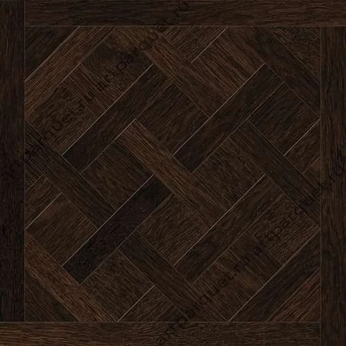 Модульный паркет Кочанелли Версаль Дуб Темный 600*600*15 мм фаска в Иркутске