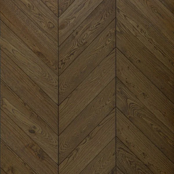 Инженерная доска Kochanelli Французская Ёлка Оскуро Дуб Original Браш (600х120х15) в Иркутске