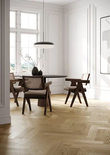 Паркетная доска Quartz Parquet Английская Ёлка Дуб Шампань 33-414 в Иркутске