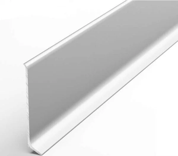 Алюминиевый плинтус Bonkeel ПЛ60 501л Серебро Люкс (58,5х11,2х2500мм) в Иркутске