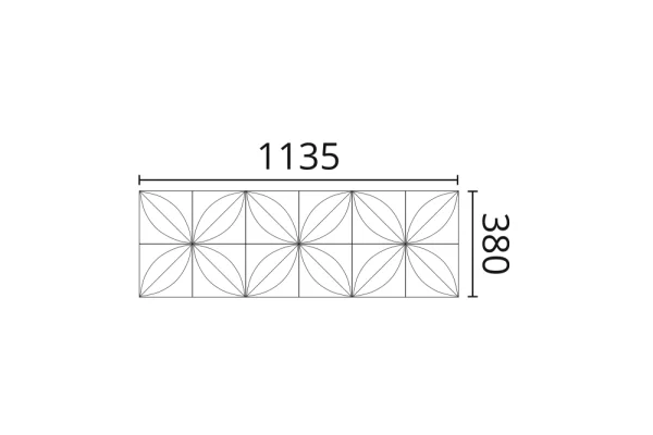 Декоративная панель NMC Arstyl Flower (113.5x38x2.8 см) в Иркутске