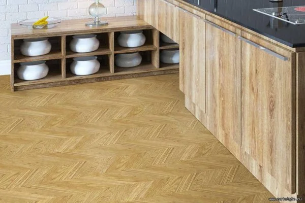 Пробковое покрытие CorkStyle Chevron Gold (1235*305*6 мм) HC в Иркутске