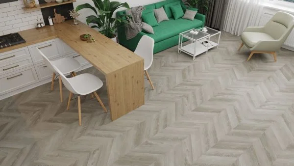 Кварц-виниловая плитка Alpine Floor Chevron Дуб Фантазия ECO 20-1 (2,5 мм. 43 класс) в Иркутске