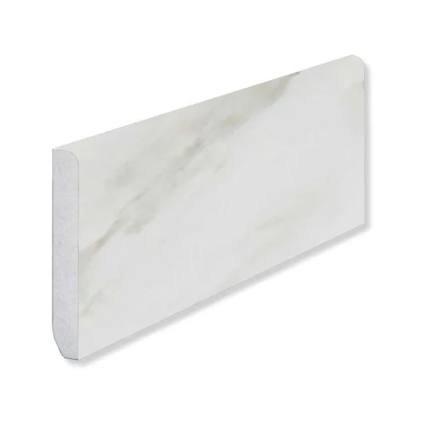Кварцевый плинтус Fargo 6089-1 Белый Мрамор 80х11х2200 мм в Иркутске