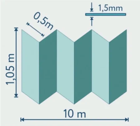 Подложка Солид 1,5мм гармошка для LVT (10.5м2) в Иркутске