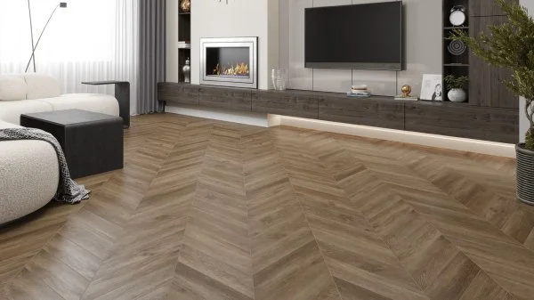 Каменно-полимерная плитка Alpine Floor Chevron Макадамия ЕСО 18-5, 5 мм, 43 класс в Иркутске