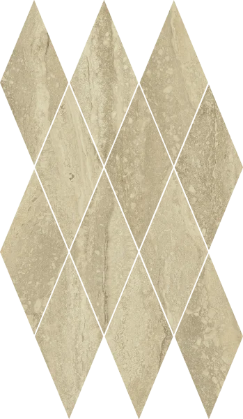 Керамогранит Italon Шарм Эдванс Травертино 28х48 мозаика Даймонд (Люкс) в Иркутске