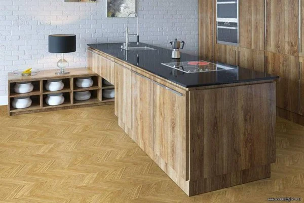 Пробковое покрытие CorkStyle Chevron Gold (1235*305*6 мм) HC в Иркутске