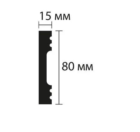 Плинтус NMC Wallstyl FD8 (80х15х2000 мм) в Иркутске