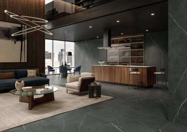 Керамогранит Italon Метрополис Империал Блэк 120х278 (Натуральная и Реттифицированная) в Иркутске