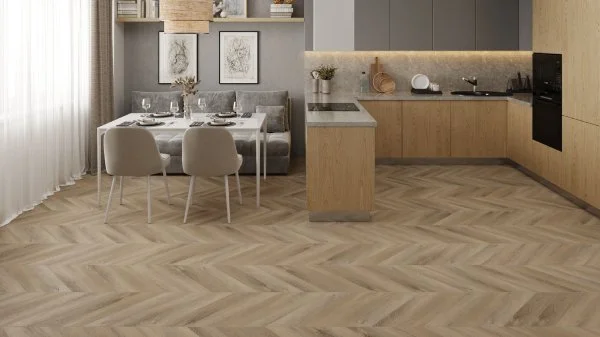 Кварц-виниловая плитка Alpine Floor Chevron Дуб Синистра ECO 20-6 (2,5 мм. 43 класс) в Иркутске