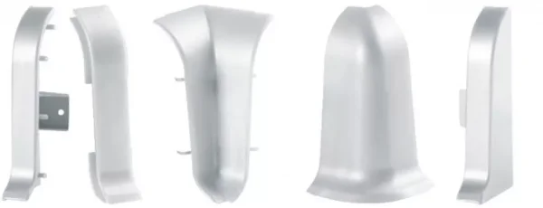 Соединитель для плинтуса ALP-C43 Серебро (ПВХ) в Иркутске