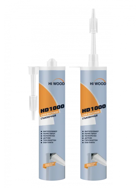 Монтажно-стыковочный клей HiWood HD1000 Белый 280 ml в Иркутске