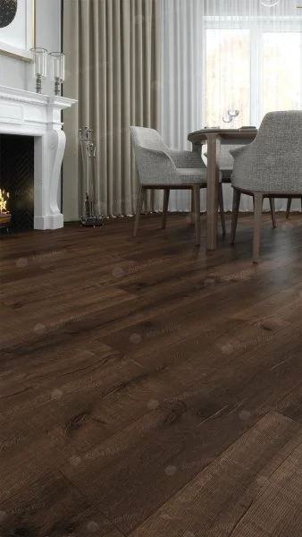 Каменно-полимерная плитка Alpine Floor Real Wood Дуб Мокка ECO 2-2, 6 мм 43 класс в Иркутске