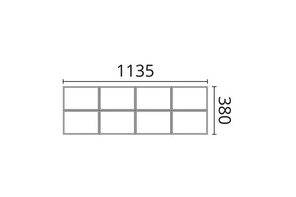 Декоративная панель NMC Arstyl Bump (113.5x38x4.3 см) в Иркутске