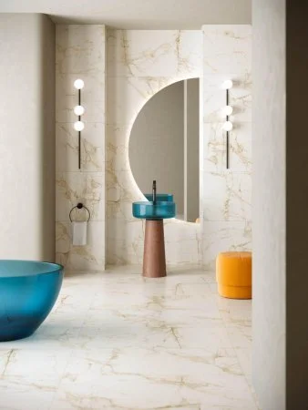 Керамогранит Coliseum Канова Уайт 60х120 (Натуральный и Реттифицированный) в Иркутске