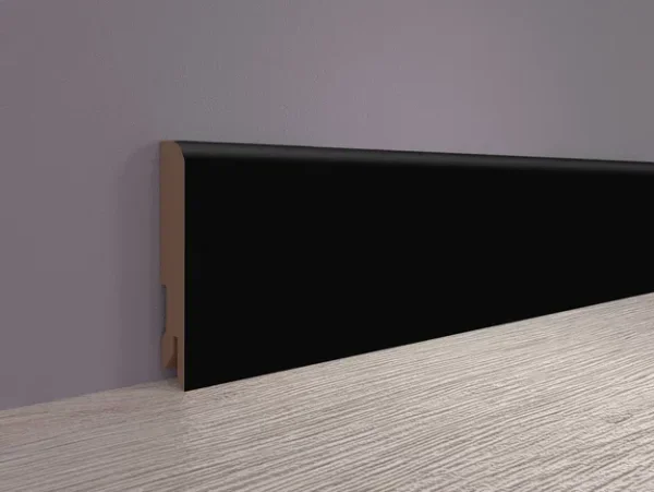 Плинтус MDF Bonkeel 24032 Чёрный Софт (100х16х2400 мм) в Иркутске