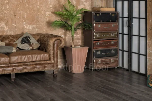 Кварц-виниловая плитка Alpine Floor Premium XL Дуб Торфяной ЕСО 7-11, 8 мм. 43 класс в Иркутске