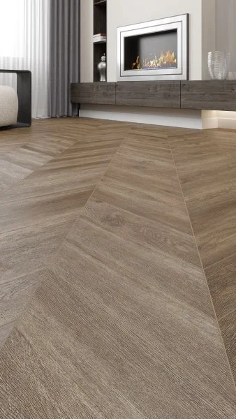 Каменно-полимерная плитка Alpine Floor Chevron Макадамия ЕСО 18-5, 5 мм, 43 класс в Иркутске