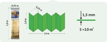 Подложка Солид 1,5мм для LVT ANTI SLIP (10м2) в Иркутске