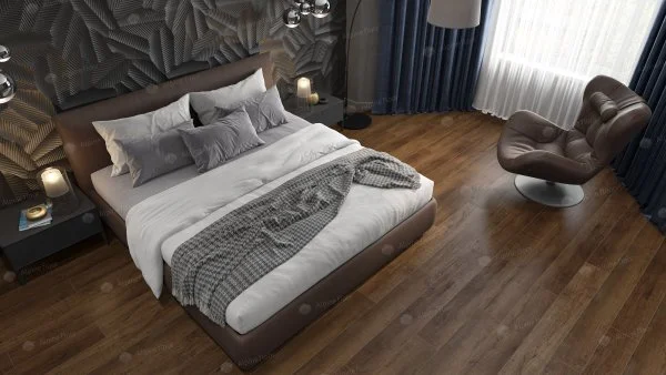 Кварц-виниловая плитка Alpine Floor Premium XL Дуб Шоколадный ЕСО 7-18, 8 мм. 43 класс в Иркутске