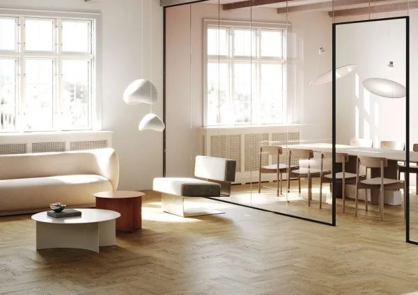 Кварц-виниловая плитка Fargo Herringbone 44-5003-4 Дуб Неаполь в Иркутске