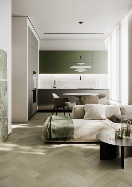 Паркетная доска Quartz Parquet Штучный паркет Дуб Лунный 44-1258-08 в Иркутске