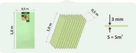 Подложка Солид 3мм листовая (5м2) в Иркутске