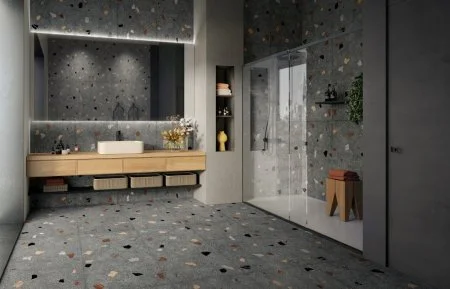 Керамогранит Coliseum Палладио Блэк 60х120 (Натуральный и Реттифицированный) в Иркутске