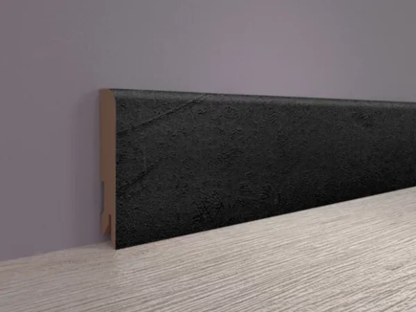 Плинтус MDF Bonkeel 24034 Чёрный Лофт (80х16х2400 мм) в Иркутске