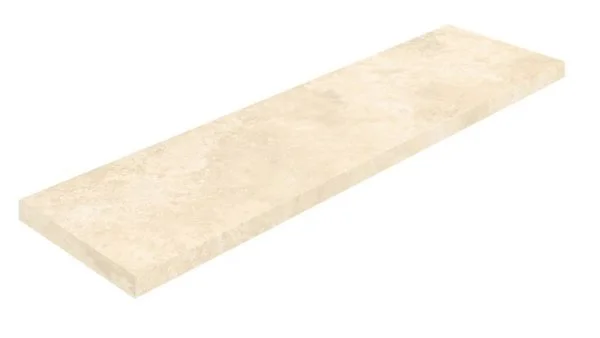 Керамогранит Coliseum Аурелия Уайт Ступень угловая левая (Натуральный, 33х120) в Иркутске