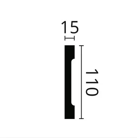Плинтус NMC Wallstyl FD2S (110х15х2000 мм) в Иркутске
