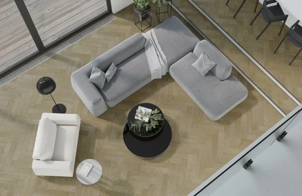 Паркетная доска Quartz Parquet Английская Ёлка Дуб Карельский 33-419 в Иркутске