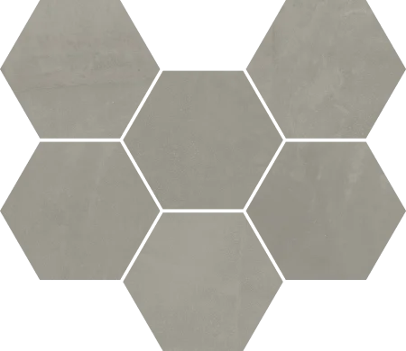 Керамогранит Italon Континуум Айрон Мозаика Гексагон (Натуральная 25х29) в Иркутске