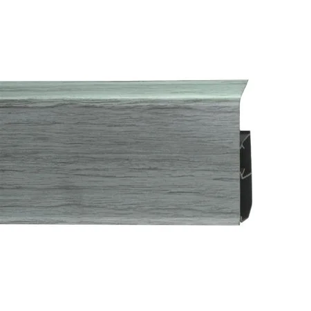 Пластиковый плинтус Royce №333 Серебристый Жемчуг (80х24х2200мм) в Иркутске