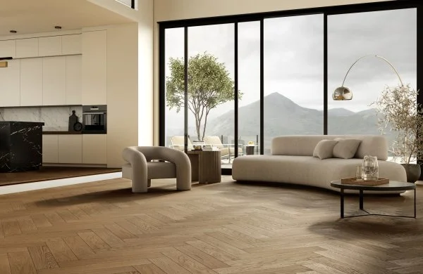 Паркетная доска Quartz Parquet Английская Ёлка Дуб Рустикальный 33-410 в Иркутске