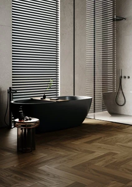 Паркетная доска Quartz Parquet Английская Ёлка Орех Американский 33-400-29 в Иркутске