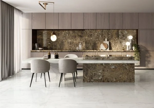 Керамогранит Italon Шарм Делюкс Бьянко Микеланджело 60х120 (Паттинированная и реттифицированная) в Иркутске