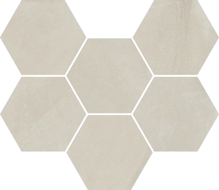 Керамогранит Italon Континуум Пьюр Мозаика Гексагон (Натуральная 25х29) в Иркутске