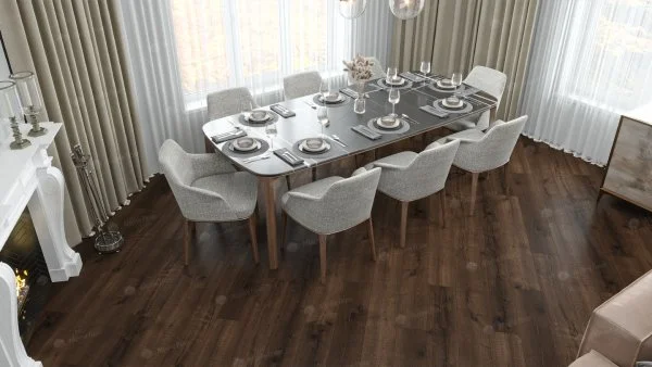 Каменно-полимерная плитка Alpine Floor Real Wood Дуб Мокка ECO 2-2, 6 мм 43 класс в Иркутске