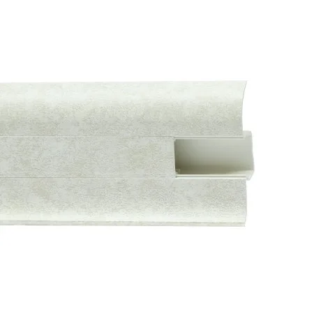 Пластиковый плинтус Royce №860 Белый Кварц (58х22х2200мм) в Иркутске