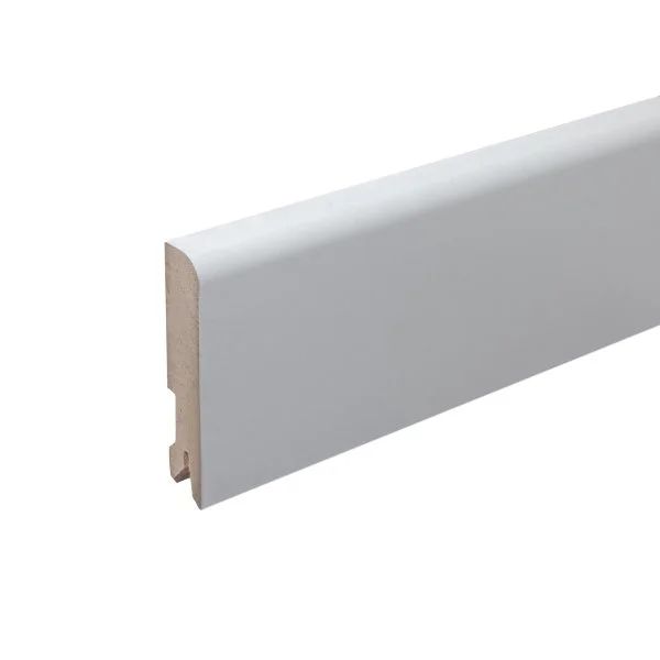 Плинтус MDF Bonkeel 24116 Белый (80х16х2400 мм) в Иркутске