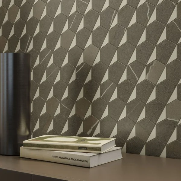 Керамогранит Italon Метрополис Мозаика Гексакон Ворм 25.4x31 (Натуральная) в Иркутске