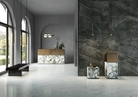 Керамогранит Vitra SityMarble Калакатта Блэк 60х120 (Лаппатированная и Реттифицированная) в Иркутске