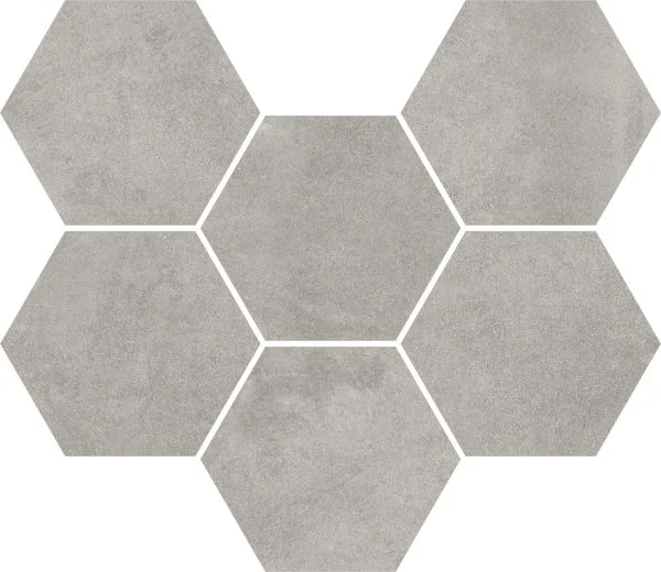 Керамогранит Coliseum Экспо Грэй Мозаика Гексагон (Натуральная, 25х29) в Иркутске